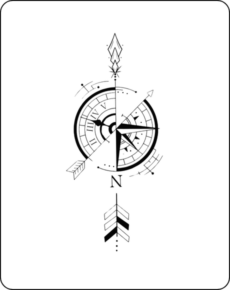  Compass tattoos