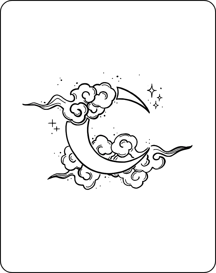 Clouded Moonlight Tattoo