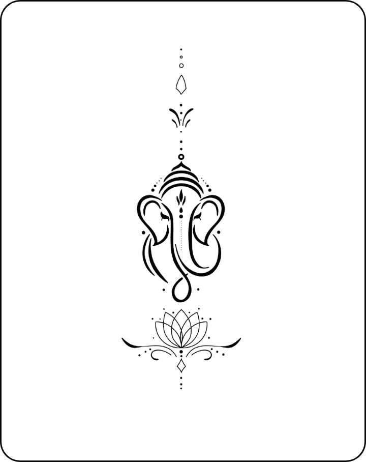 Ganpati Mandala Tattoo Design