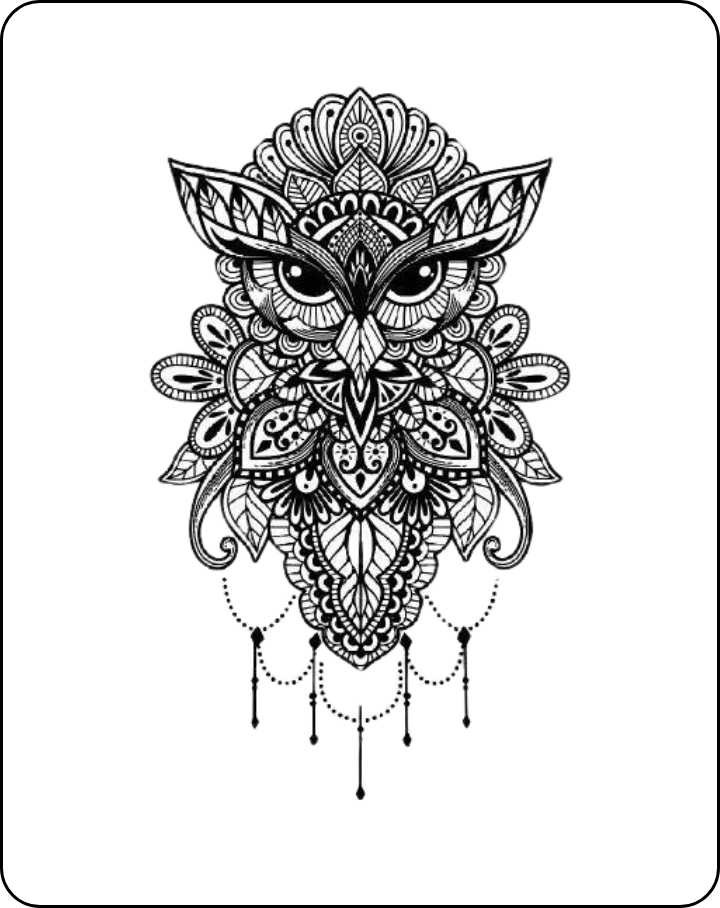 Owl Mandala - INKHUB